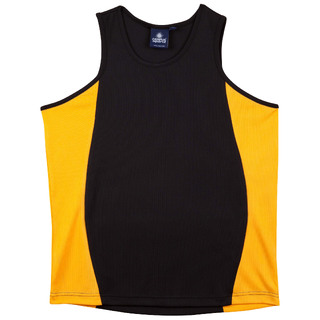 WORKWEAR, SAFETY & CORPORATE CLOTHING SPECIALISTS Kid's truedry contrast mesh singlet