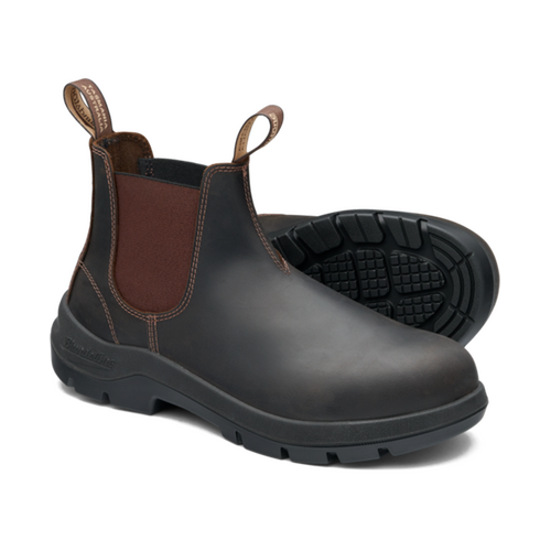 WORKWEAR, SAFETY & CORPORATE CLOTHING SPECIALISTS Blundstone 705 WorkLife Brown Buffalo Leather Elastic Side