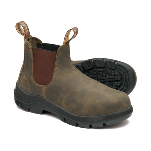 WORKWEAR, SAFETY & CORPORATE CLOTHING SPECIALISTS - Blundstone 730 WorkLife Rustic Brown Leather Elastic Side Boot
