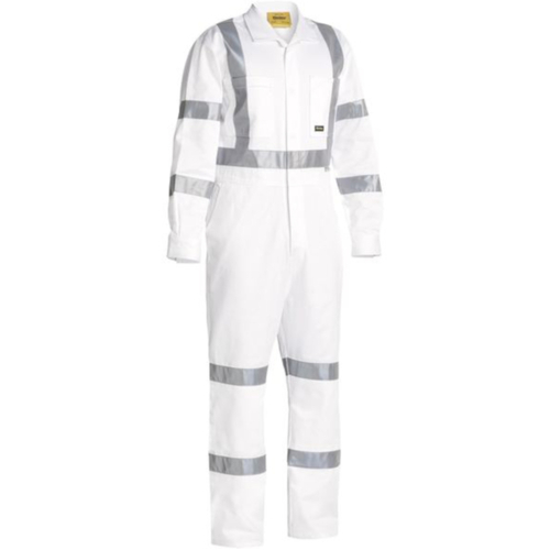 WORKWEAR, SAFETY & CORPORATE CLOTHING SPECIALISTS TAPED NIGHT COTTON DRILL COVERALL