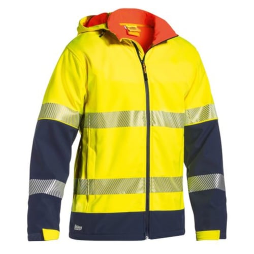 WORKWEAR, SAFETY & CORPORATE CLOTHING SPECIALISTS - TAPED HI VIS RIPSTOP BONDED FLEECE JACKET