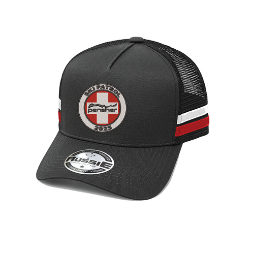 WORKWEAR, SAFETY & CORPORATE CLOTHING SPECIALISTS A-Frame Striped Trucker Cap