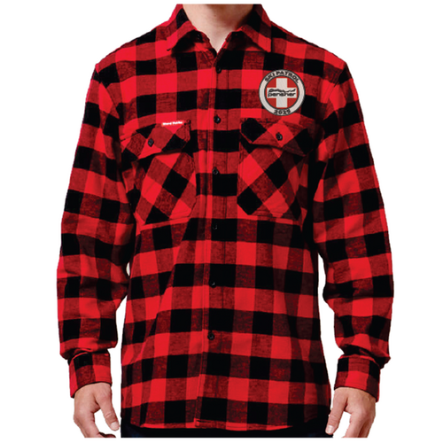 WORKWEAR, SAFETY & CORPORATE CLOTHING SPECIALISTS FOUNDATIONS - CHECK FLANNEL LONG SLEEVE SHIRT