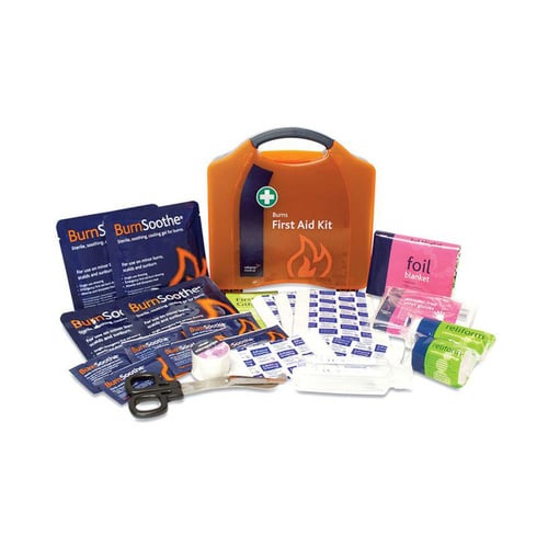 WORKWEAR, SAFETY & CORPORATE CLOTHING SPECIALISTS - EMERGENCY BURNS KIT, PLASTIC PORTABLE