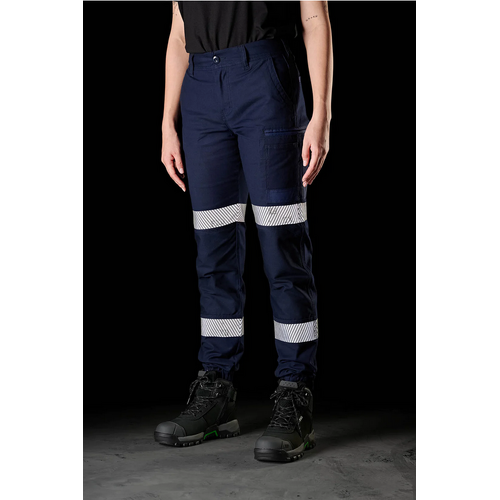 WORKWEAR, SAFETY & CORPORATE CLOTHING SPECIALISTS WP-4WT Ladies Cuff Work Pant 360 Stretch - Taped