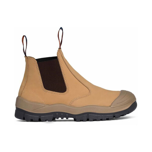 WORKWEAR, SAFETY & CORPORATE CLOTHING SPECIALISTS - Wheat Premium Elastic Sided Boot w/ Scuff Cap