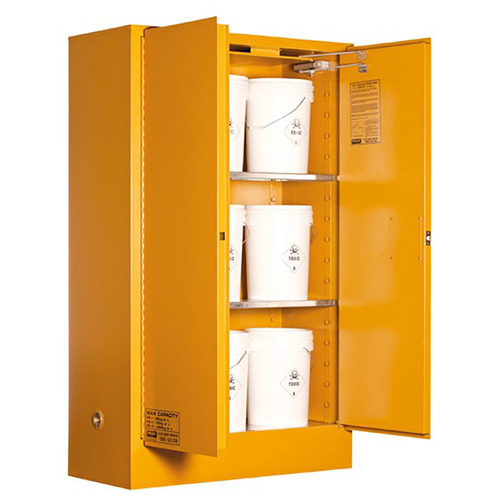 WORKWEAR, SAFETY & CORPORATE CLOTHING SPECIALISTS Flammable Storage Cabinet 250L 2 Door, 3 Shelf