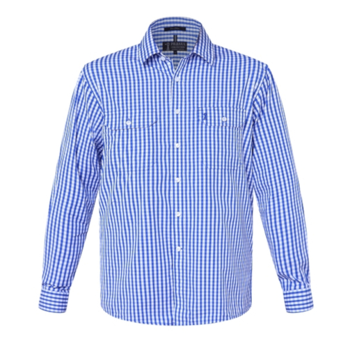 WORKWEAR, SAFETY & CORPORATE CLOTHING SPECIALISTS - Pilbara Men's Check Long Sleeve Shirt