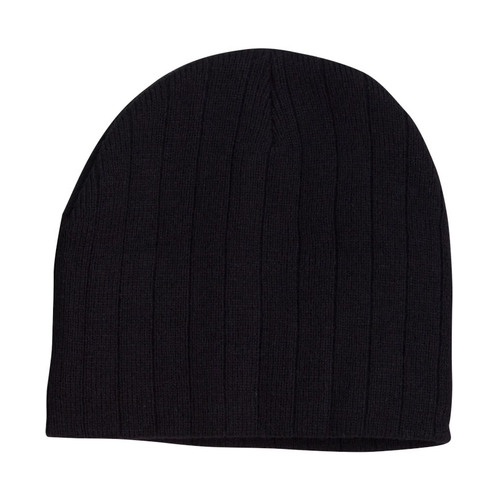 WORKWEAR, SAFETY & CORPORATE CLOTHING SPECIALISTS - Cable Knit Beanie with Fleece Head Band