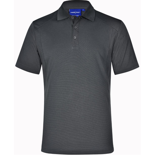 WORKWEAR, SAFETY & CORPORATE CLOTHING SPECIALISTS mens bamboo charcoal S/S Polo