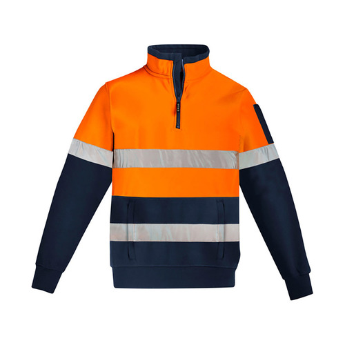 WORKWEAR, SAFETY & CORPORATE CLOTHING SPECIALISTS Unisex Hi Vis 1/4 Zip Pullover - Hoop Taped