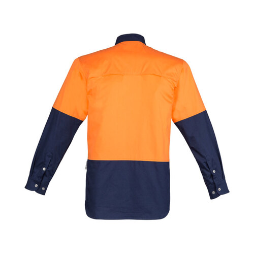 WORKWEAR, SAFETY & CORPORATE CLOTHING SPECIALISTS Mens Hi Vis Spliced Industrial Shirt
