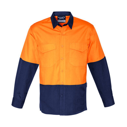 WORKWEAR, SAFETY & CORPORATE CLOTHING SPECIALISTS - Mens Rugged Cooling Hi Vis Spliced L/S Shirt