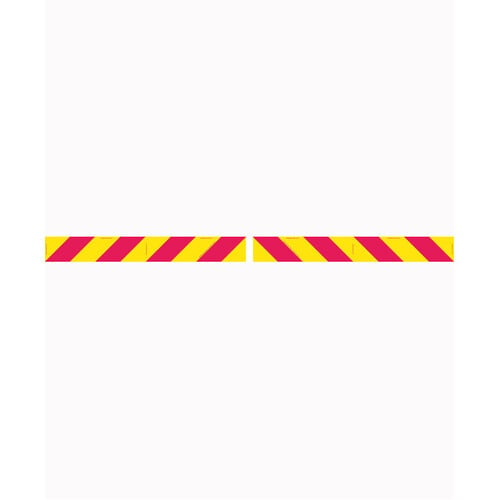 WORKWEAR, SAFETY & CORPORATE CLOTHING SPECIALISTS - 600x150mm - Metal - Cl.1 - 2 pieces - Candy Stripes