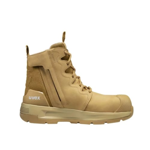 WORKWEAR, SAFETY & CORPORATE CLOTHING SPECIALISTS - uvex 3 x-flow zip tan EU 41/UK 7 W