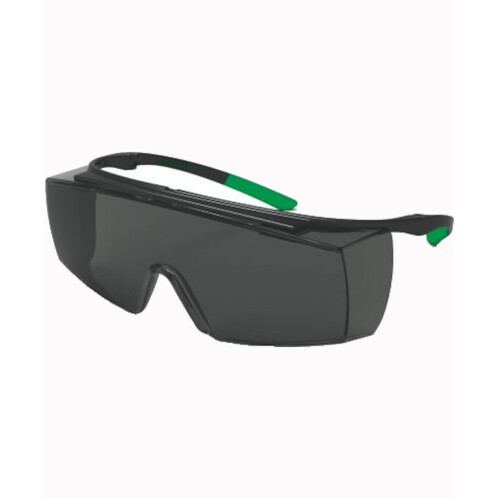 WORKWEAR, SAFETY & CORPORATE CLOTHING SPECIALISTS - uvex super f OTG, Black/Green, Grey welding Shade 5 infradur len