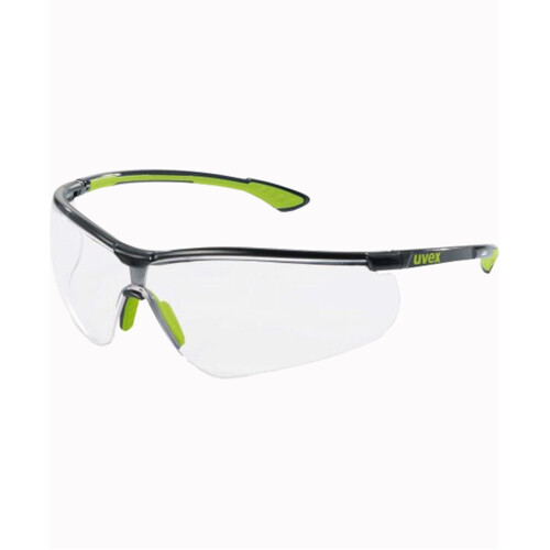 WORKWEAR, SAFETY & CORPORATE CLOTHING SPECIALISTS sportstyle black/green, Clear THS lens