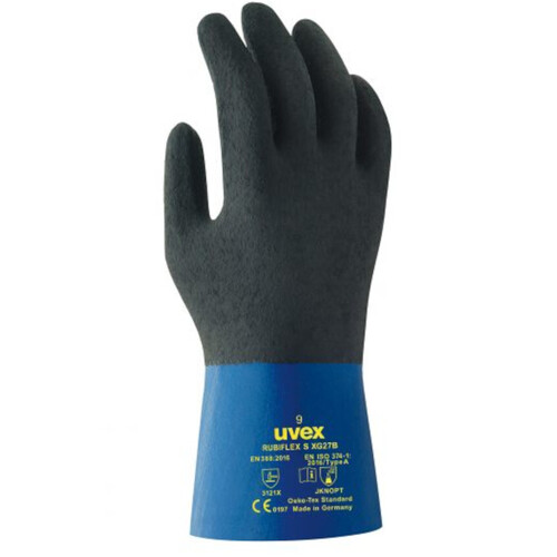 WORKWEAR, SAFETY & CORPORATE CLOTHING SPECIALISTS Rubiflex XG27B blue special NBR + XtraGrip palm coating Size 7